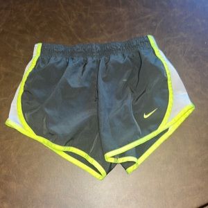 Green and grey girls nike shorts